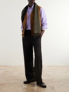Polo Ralph Lauren - Fringed Logo-Embroidered Reversible Recycled Wool and Nylon-Blend Scarf