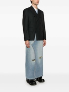 JUNYA WATANABE - Coat With Contrasting Inserts