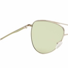 Le Specs The Duke Sunglasses in Silver/Sage Mono 