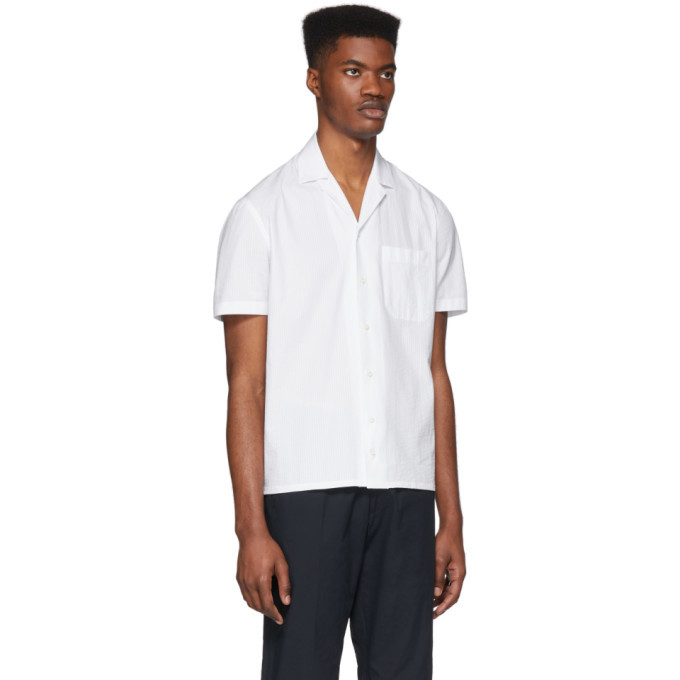 Eidos White Camp Collar Shirt
