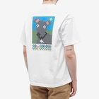 Blue Flowers Men's Patsy T-Shirt in White