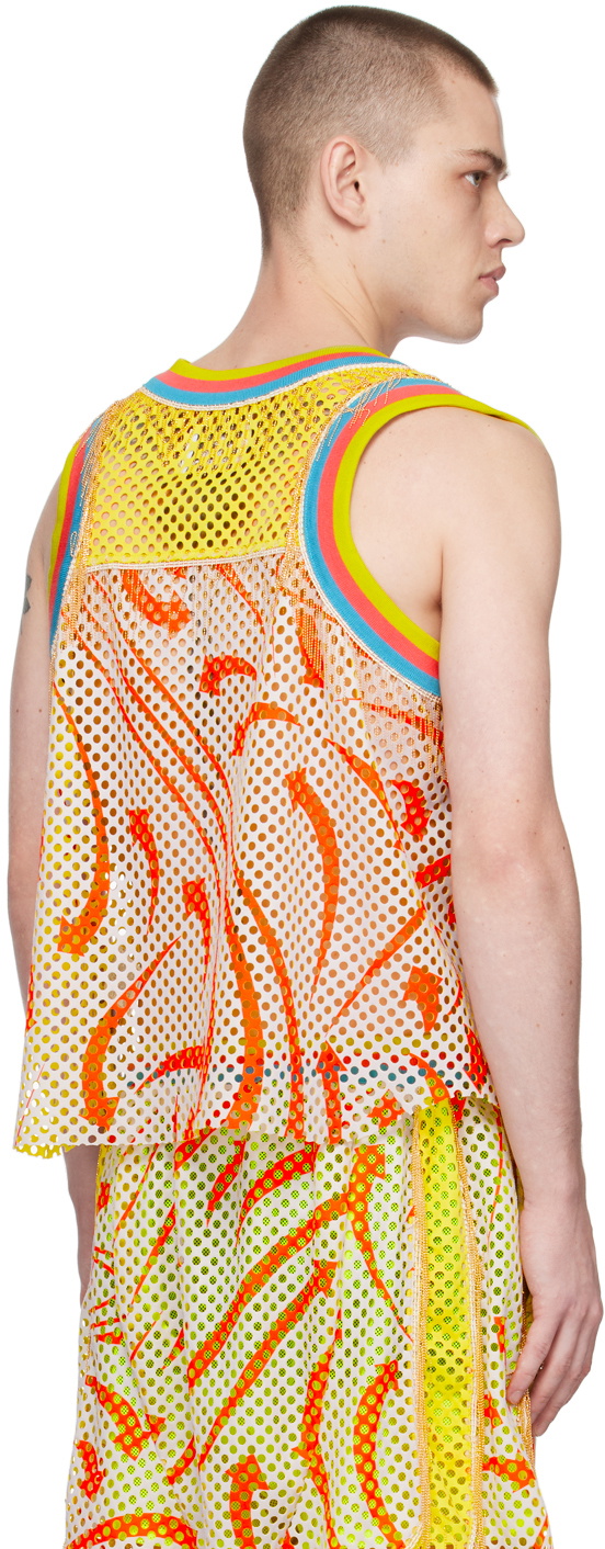 Vivienne Westwood White & Orange Andreas Tank Top Vivienne Vivienne Westwood White & Orange Andreas Tank Top Vivienne