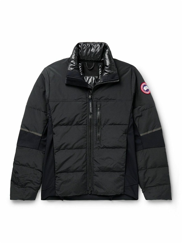 Photo: Canada Goose - HyBridge® Stretch Jersey-Panelled CORDURA® Down Jacket - Black