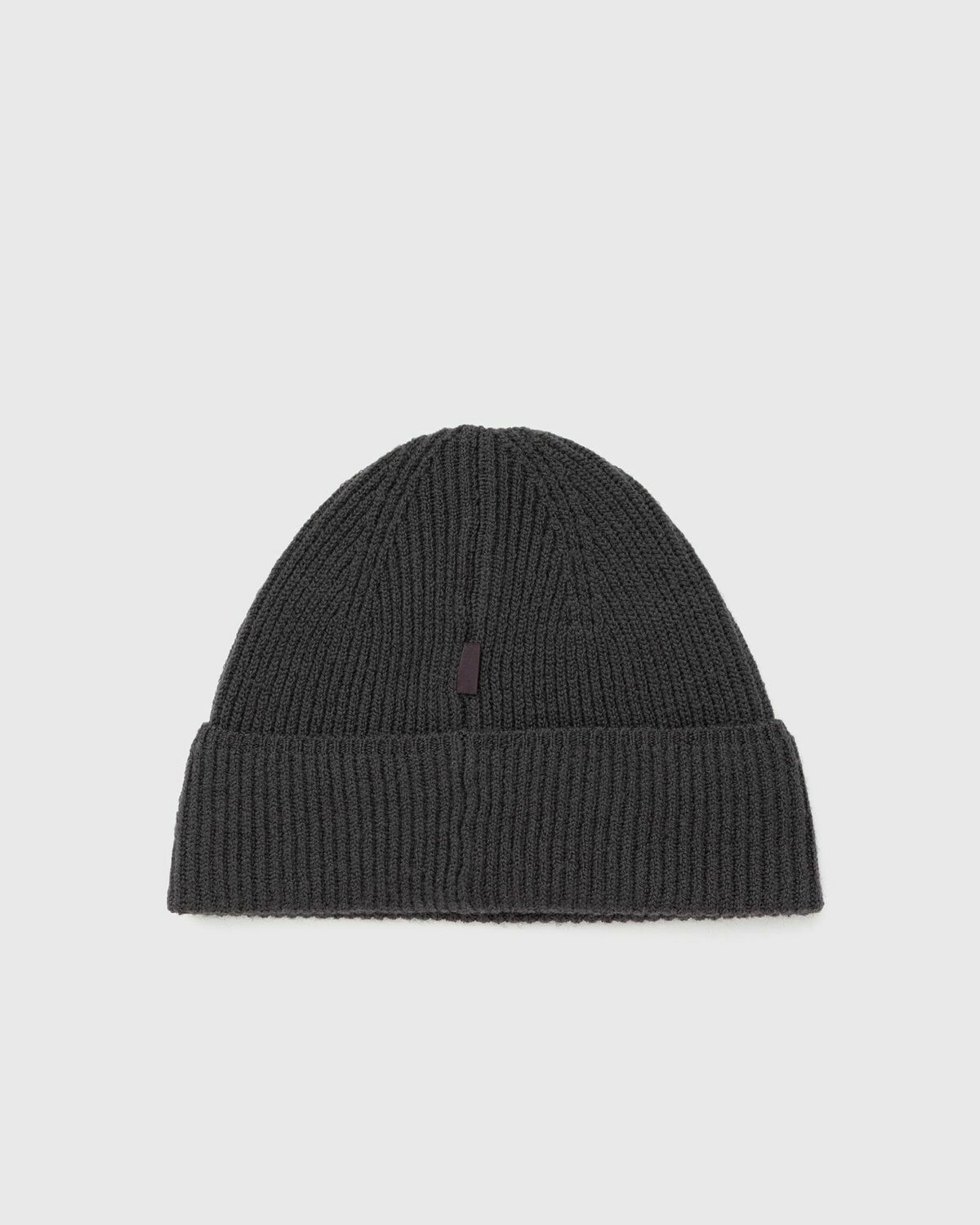 Pas Normal Studios Off-Race Merino Knit Beanie Grey Mens Beany