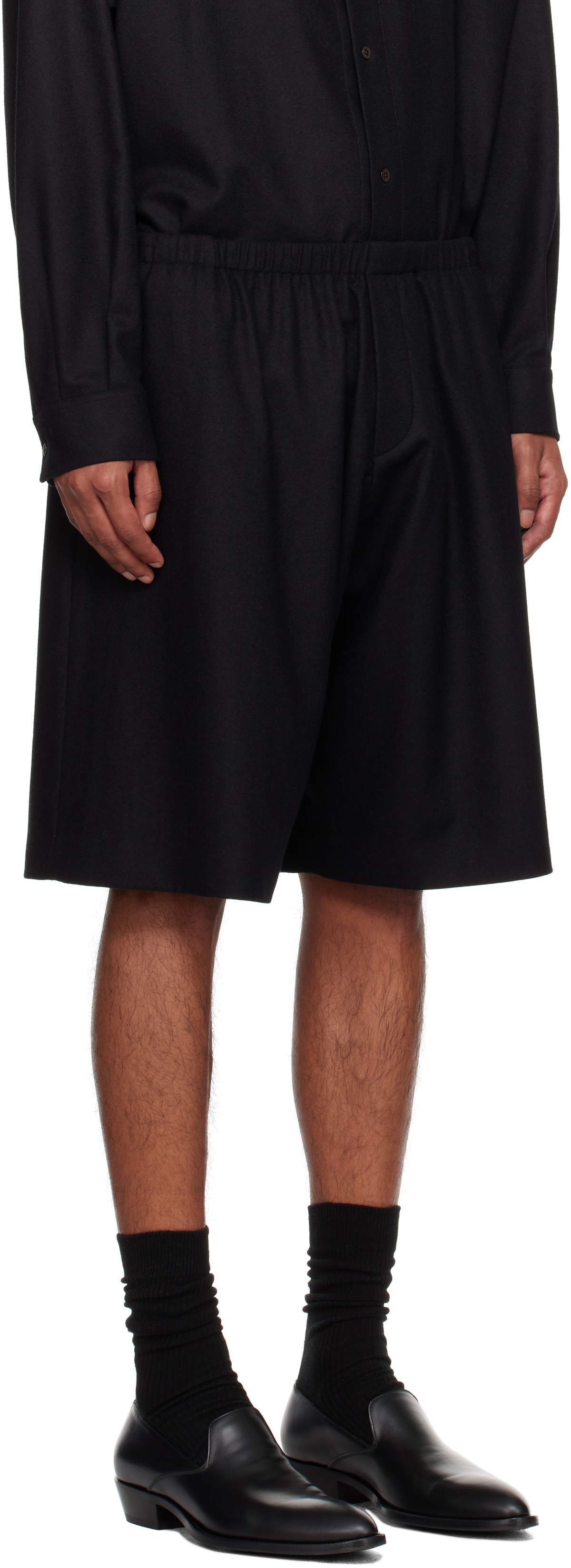 The Row Black Aimir Shorts