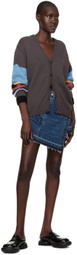 Awake NY Brown Striped Cardigan