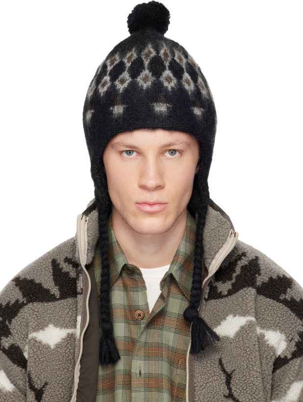 Photo: South2 West8 Black Mohair Knit Beanie