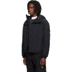 Stone Island Black Q100007 Warp Rib Nylon-TC Jacket