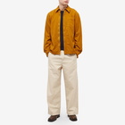 Dries Van Noten Men's Wool Zip Overshirt in Ocra