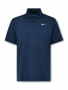 Nike Golf - Tour Logo-Print Dri-FIT Golf Polo Shirt - Blue