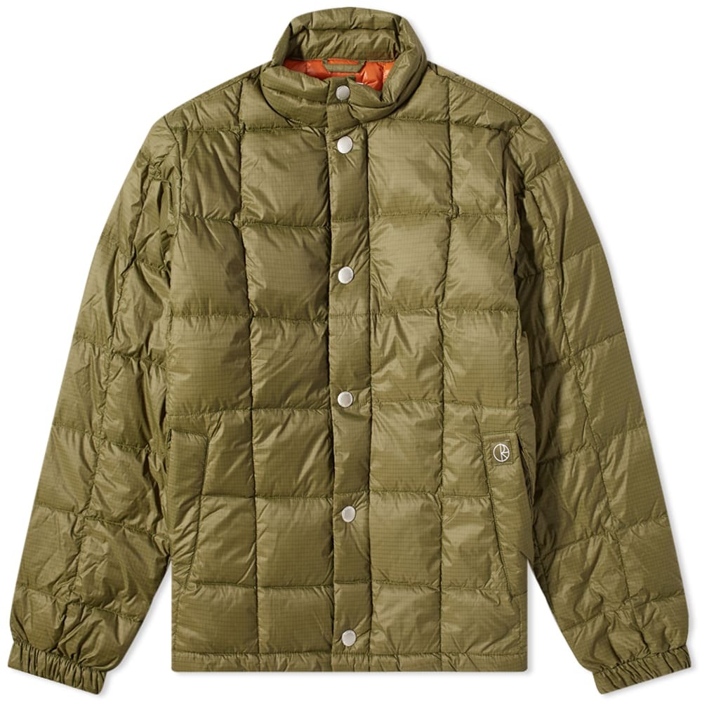 Polar Skate Co. Men's Lightweight Puffer Jacket in Army Green