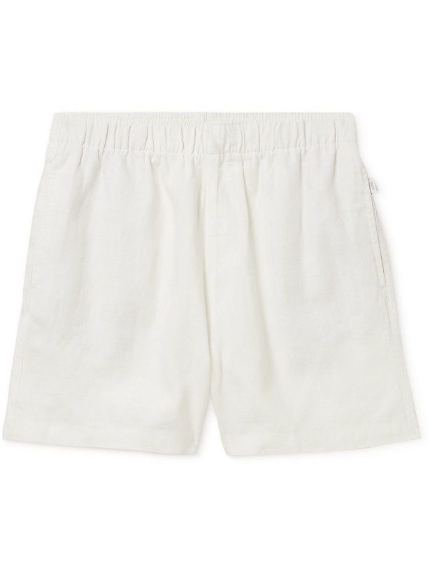 Photo: Onia - Home Linen Pyjama Shorts - White