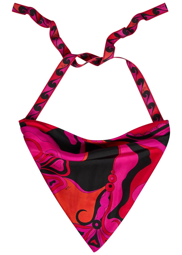 Photo: Pucci Printed Silk Headscarf - Pink - One Size