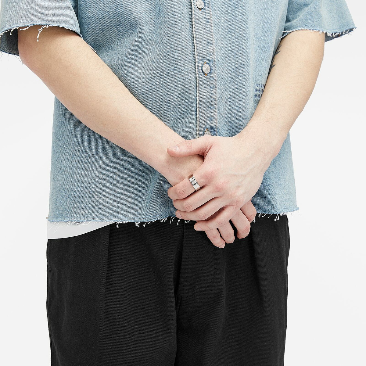 ステンレススチールリング MM6 Maison Margiela Chain Ring by MM6 Maison Margiela on Sale