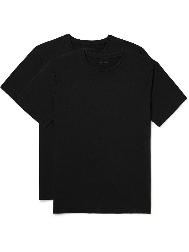 Photo: Organic Basics - Two-Pack Stretch-TENCEL T-Shirts - Black