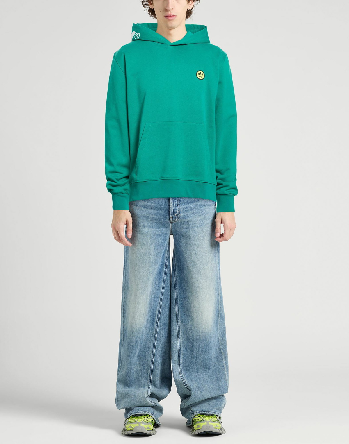 Barrow Mens Sweatshirt Emerald in Green