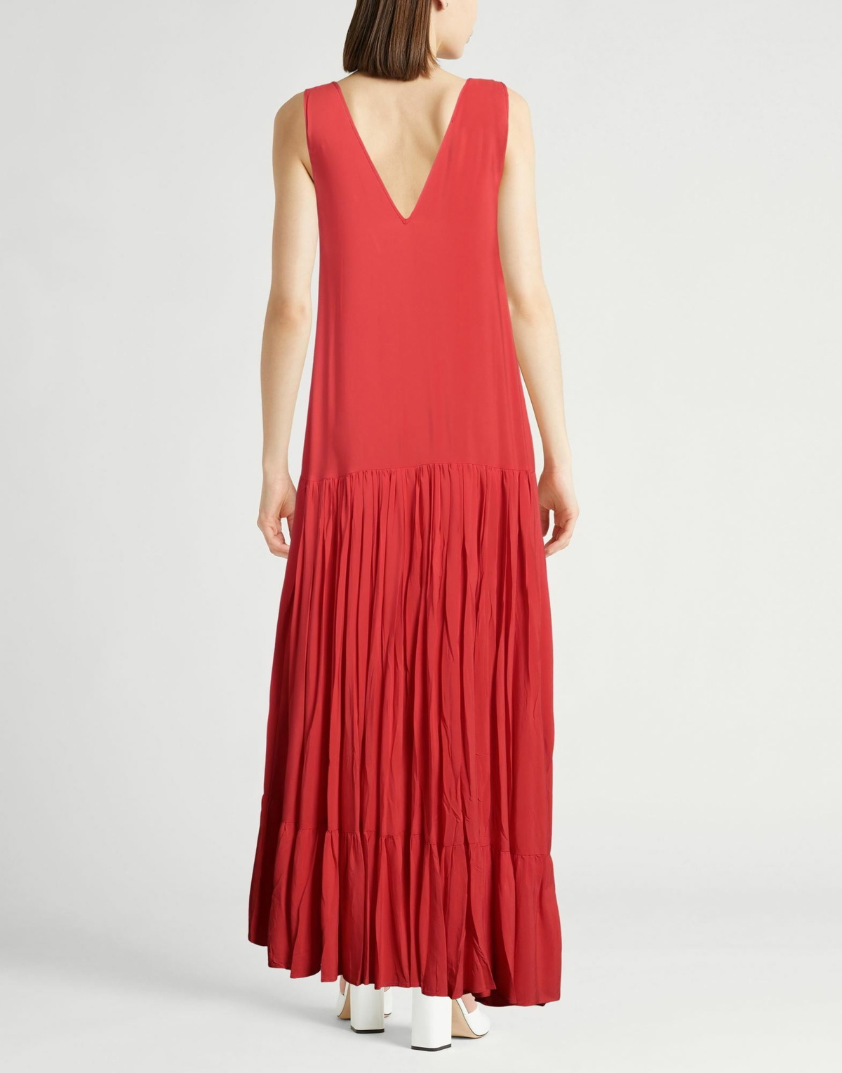 Jucca Womens Maxi dress in Tomato red