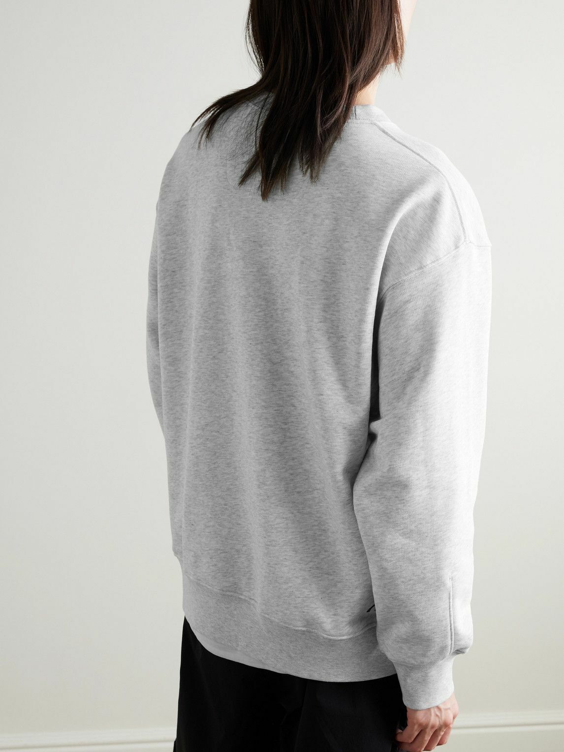 ON - Club Logo-Print Organic Cotton-Blend Jersey Sweatshirt - Gray
