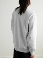 ON - Club Logo-Print Organic Cotton-Blend Jersey Sweatshirt - Gray