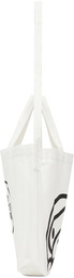 BAPE White Milo Baby Shoulder Eco Canvas Tote