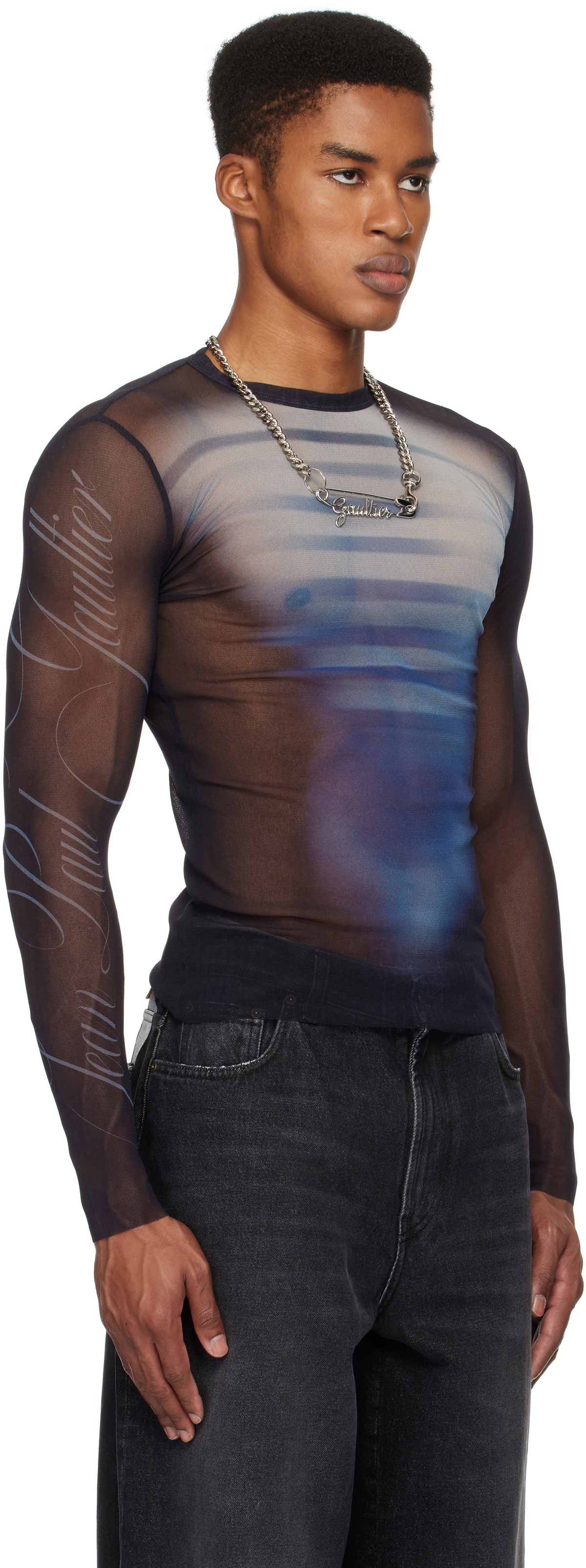 Jean Paul Gaultier Navy 'Le Mâle' T-shirt Jean Paul Gaultier