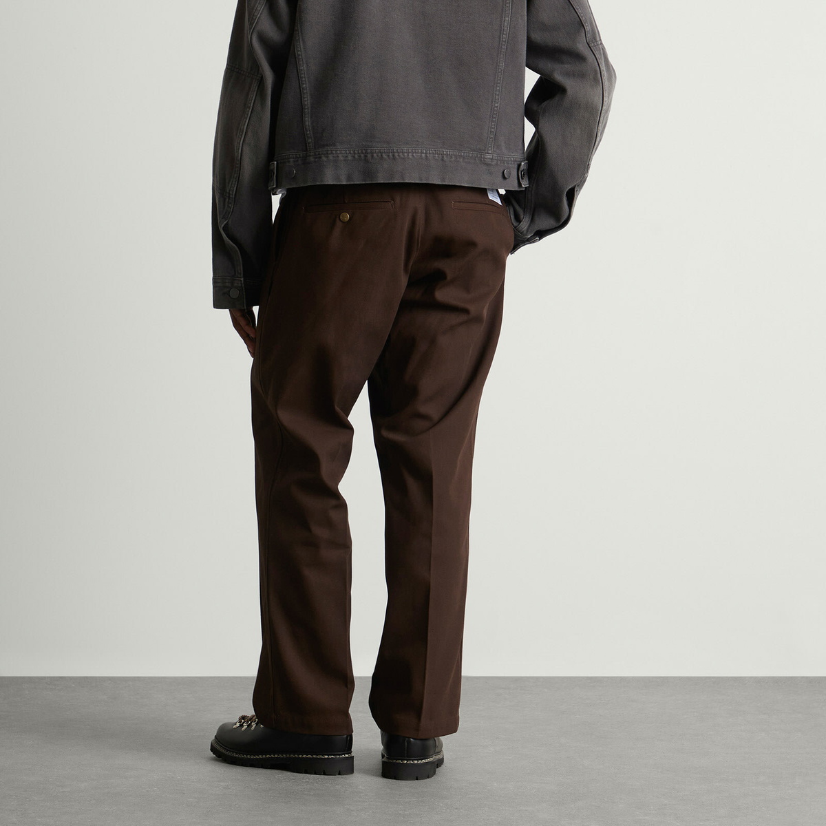 Neighborhood Men's Wide Work Pants in Brown Neighborhood