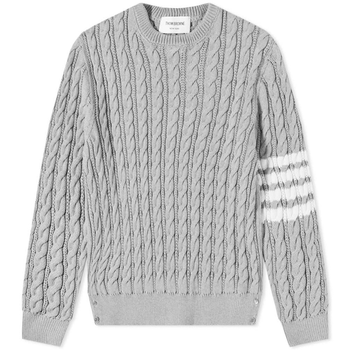 Photo: Thom Browne 4 Bar Cable Crew Knit