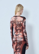 Jean Paul Gaultier Re-Edition Safe Sex Tattoo Longsleeve Top