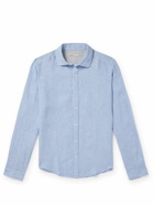 Onia - Spread-Collar Linen Shirt - Blue