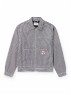 Carhartt WIP - Terrel Logo-Appliquéd Striped Cotton Jacket - Blue