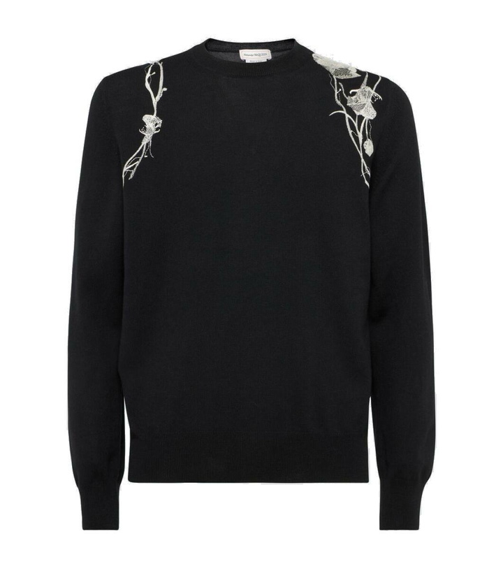 Photo: Alexander McQueen Embroidered wool sweater