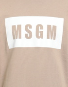Msgm Mens Sweatshirt in Beige