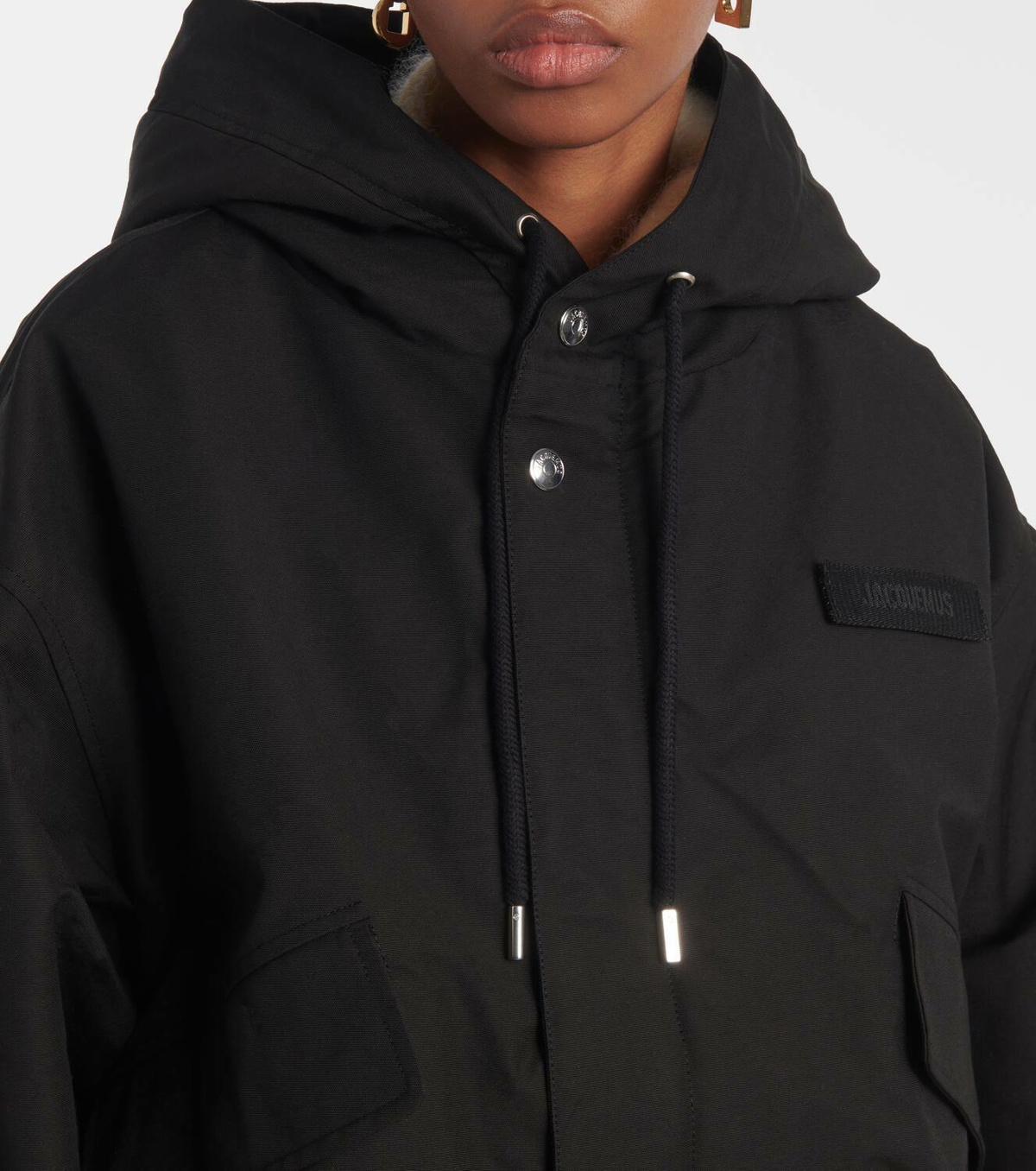【関税&送料込】JACQUEMUS Coats Black Jacquemus Black La Casa 'La parka courte Caraco' Jacket