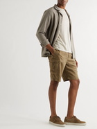 OFFICINE GÉNÉRALE - Jay Garment-Dyed Lyocell Drawstring Shorts - Green