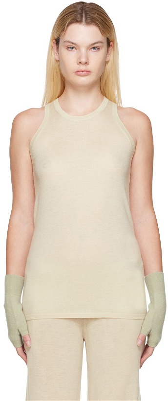 Photo: Frenckenberger Off-White Cashmere Tank Top
