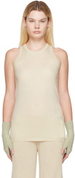 Frenckenberger Off-White Cashmere Tank Top