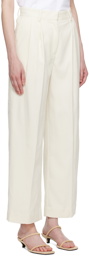 TOTEME Off-White Pleated Trousers