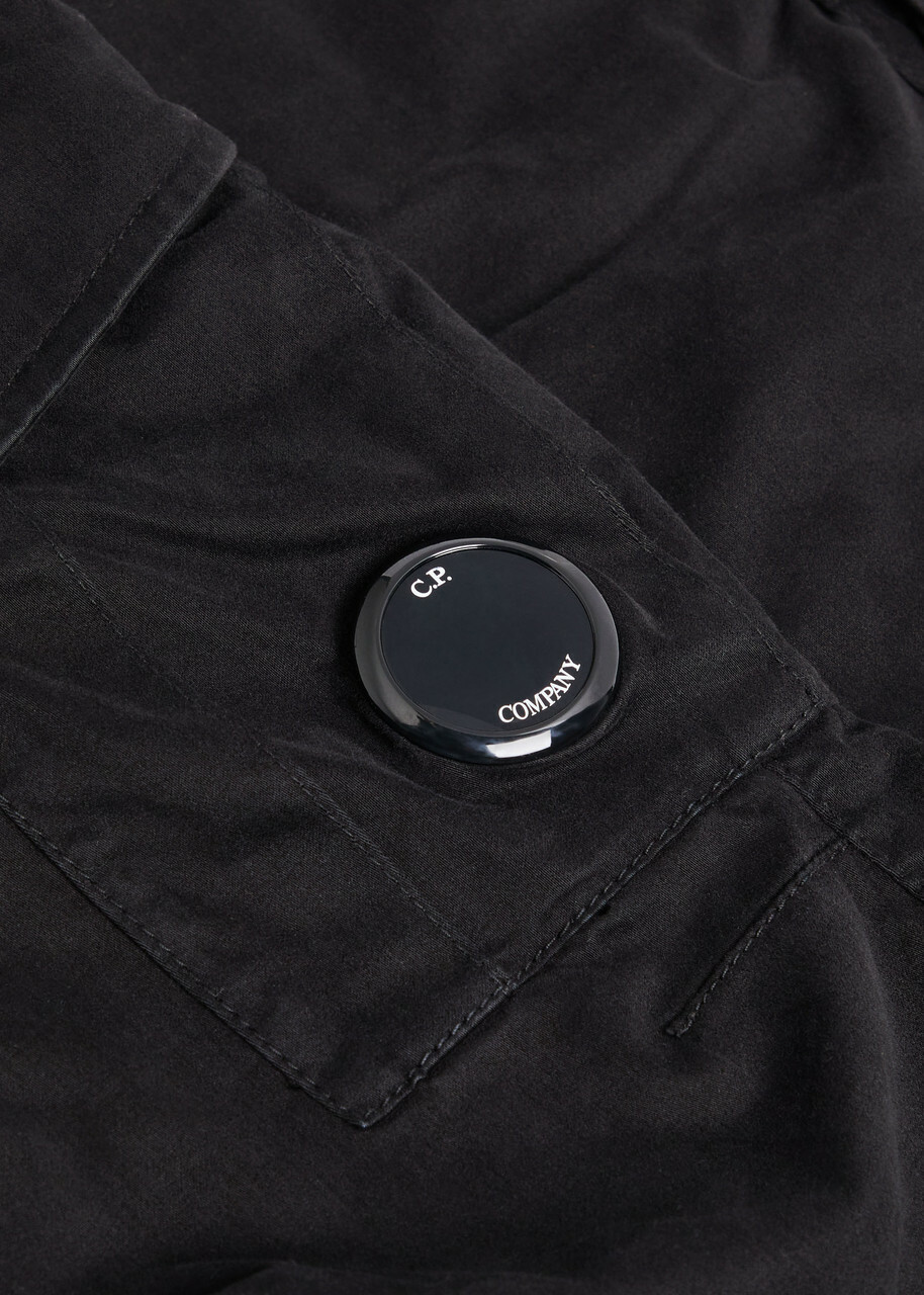 C.P. Company Lens Stretch-cotton Cargo Trousers Black