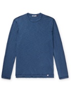 ORLEBAR BROWN - Sammy Garment-Dyed Cotton T-Shirt - Blue