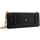BALMAIN Black Anthem Smooth Leather Clutch