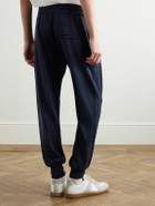 Dolce&Gabbana - Logo-Appliquèd Wool Sweatpants - Blue