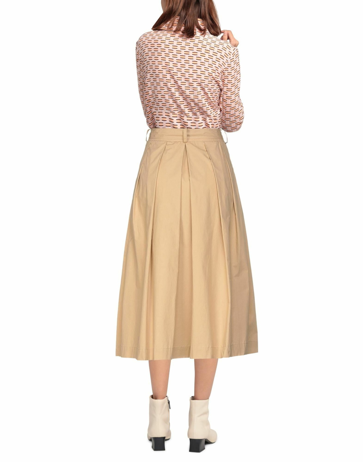 Jucca Womens Midi skirt in Beige