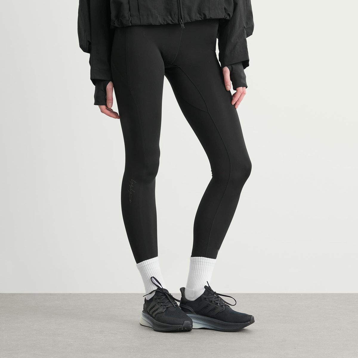 Y-3 Women's Run Leggings in Black