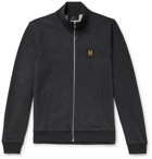 Belstaff - Mélange Cotton Zip-Up Sweatshirt - Gray