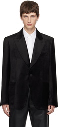 Lardini Black Peaked Lapel Blazer