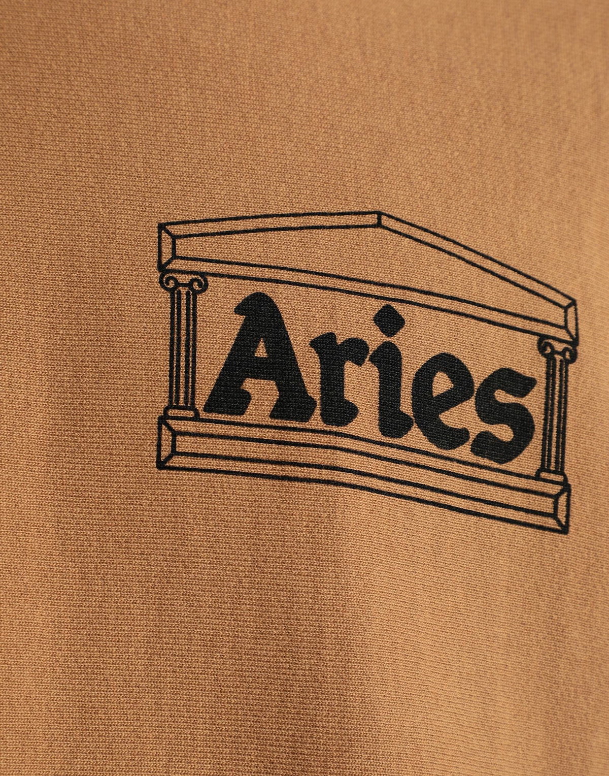 Aries Mens Sweatshirt Camel