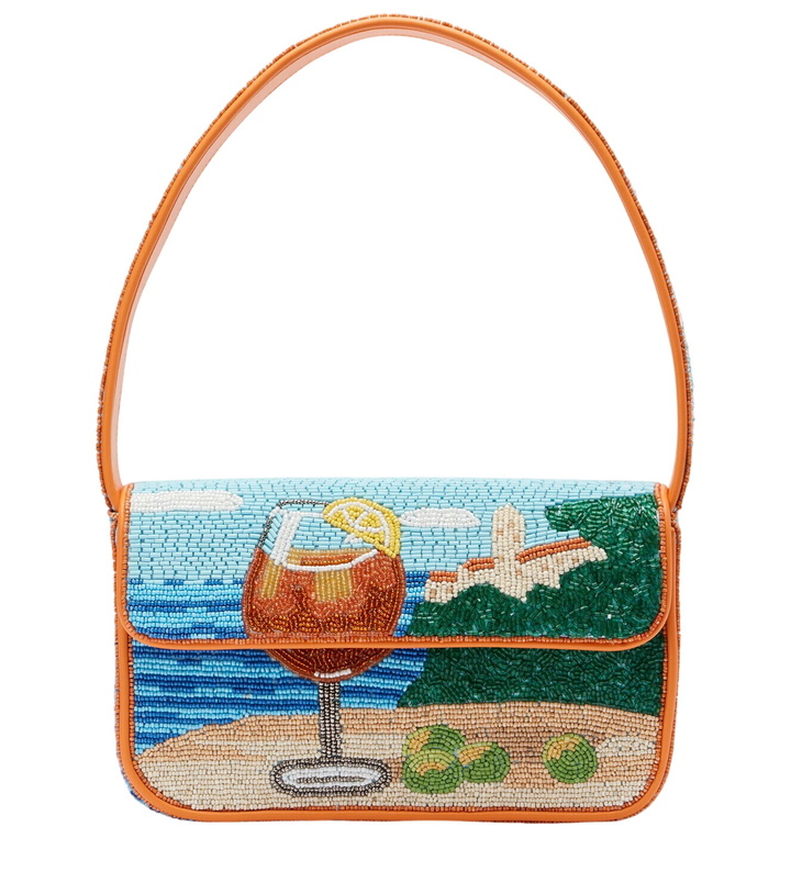 Photo: Staud Tommy Small beaded shoulder bag