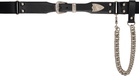 Toga Pulla Black Nylon Buckle Belt