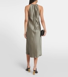 Nili Lotan Eglantine halterneck silk midi dress