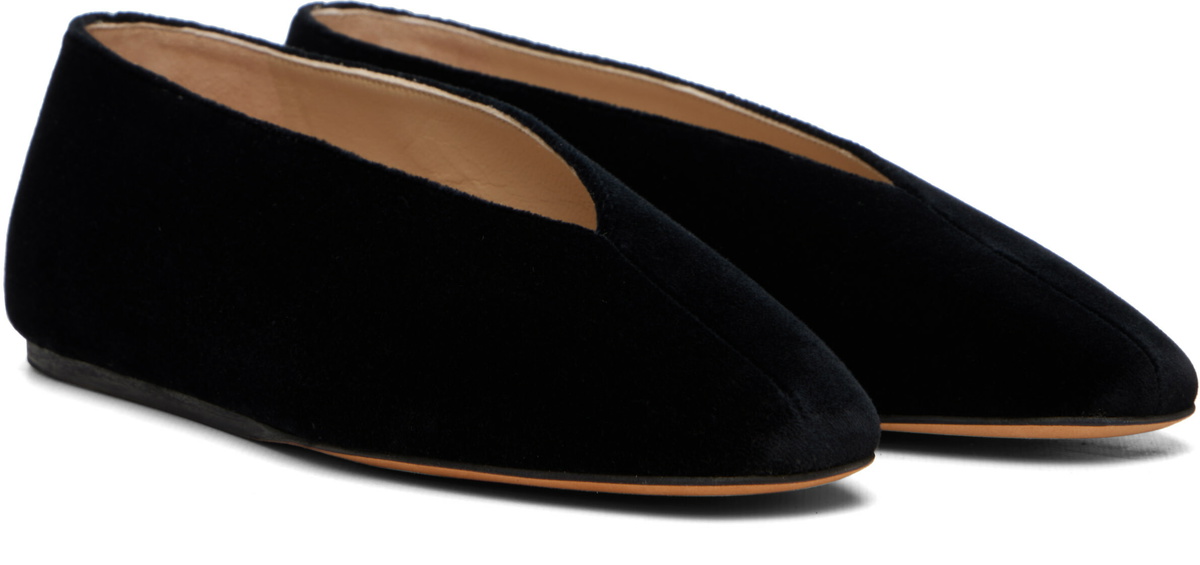 Le Monde Beryl Black Olympia Slipper Flats